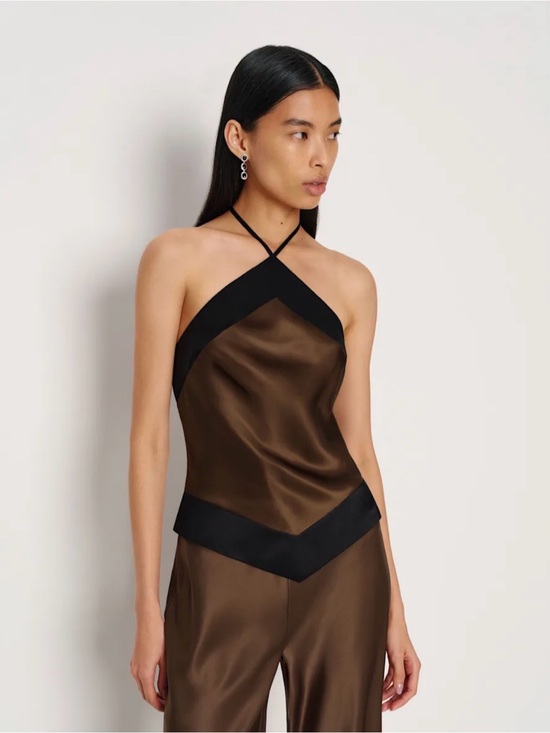 Reformation Tops - REFORMATION Jillian Silk Top in Pinecone 6